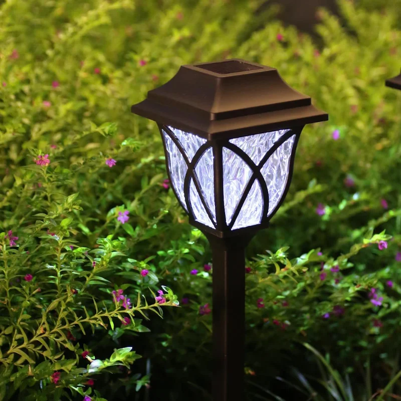 Solar Garden Landscape Lamp Floor Lawn Household Outdoor Decoration Light and Shadow Small Night Lamp Cool white Warm White peter hammill chameleon in the shadow of the night 1 cd
