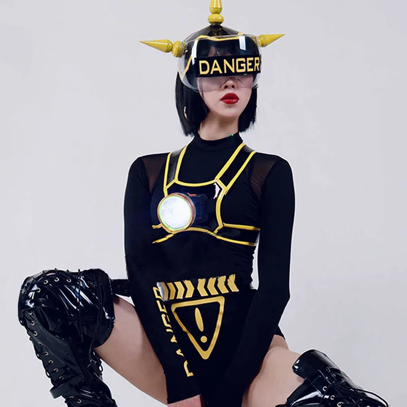 

Women Gogo Dancer Performance Wear Nightclub Bar Dj clothing Drag Queen Costume Festival Party Show Outfit Cosplay Wear VDL104