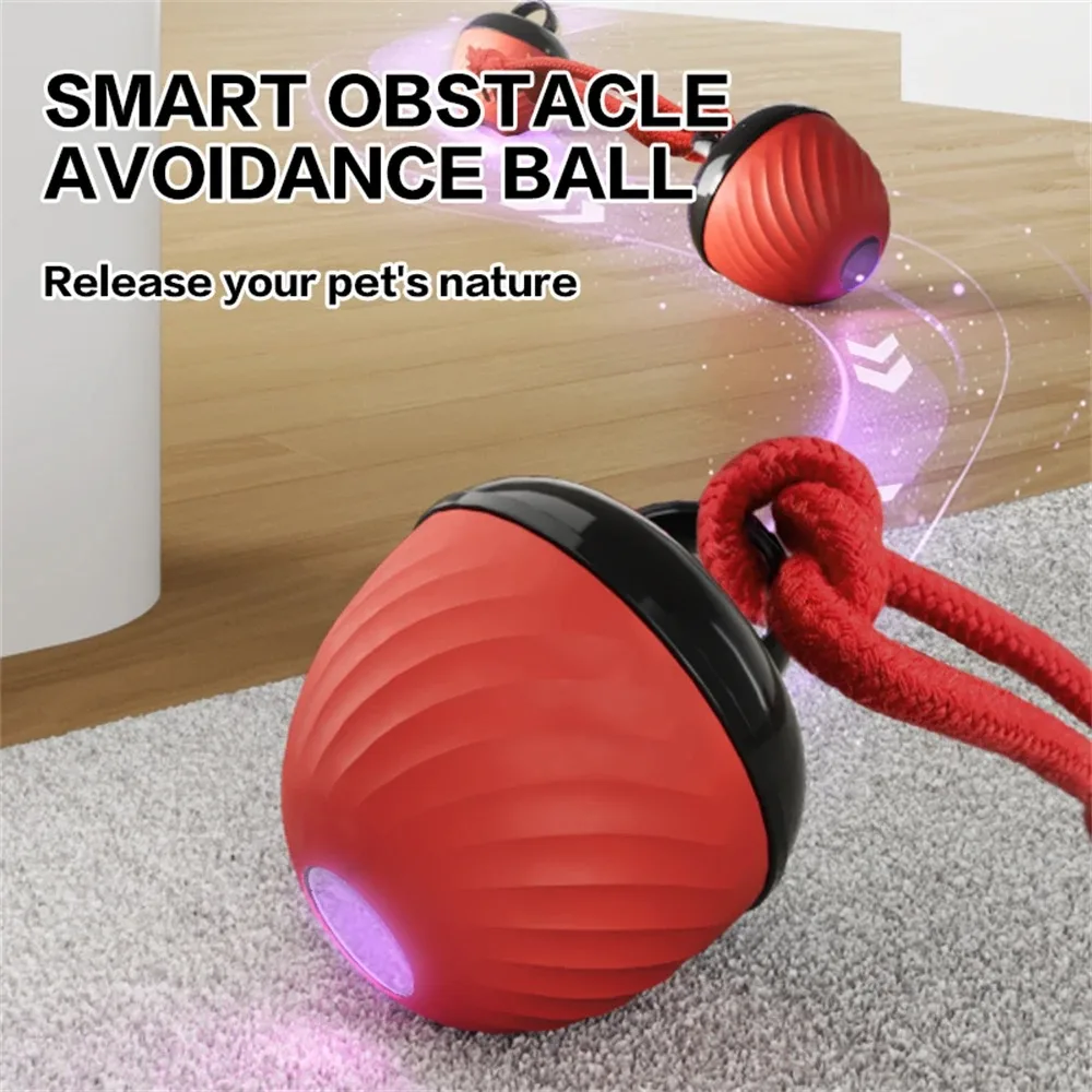 Interactive Pet Toy Automatic Ball with Rechargeable Tail