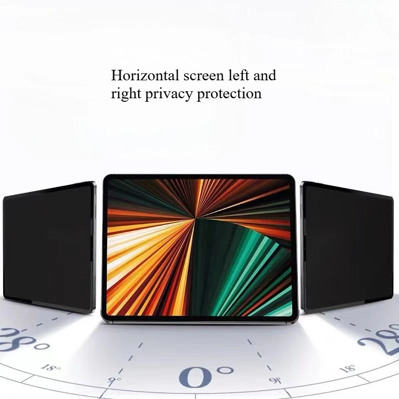 Advanced Magnetic Anti-Spy Privacy Film for Tablets - Detachable 180-Degree Horizontal Screen Protection
