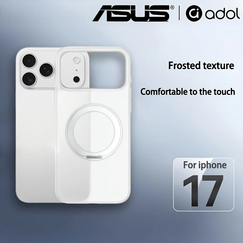 ASUS Magnetic 360° Rotation Frosted Transparent Phone Case with Ring Holder
