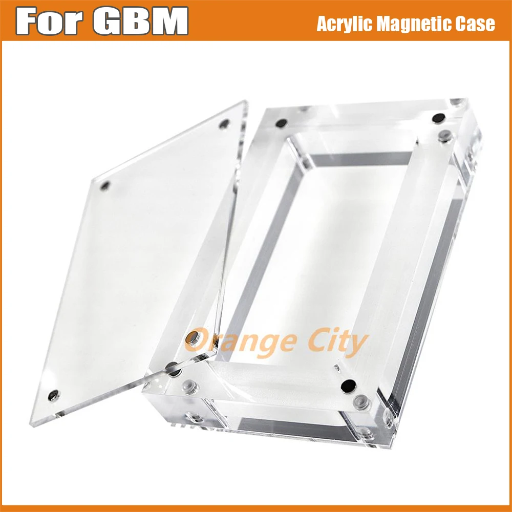 Custodia Magnetica In Acrilico Trasparente Da 1Pc Per Scatola Portaoggetti Per Console Di Gioco Gbm Per Game Boy Gbm