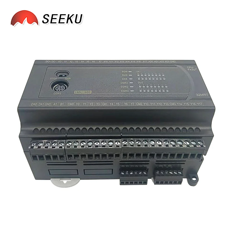 6AD of 0-20mA RTC clock 24V 220V FX3U 32/40 MR/MT/MRT 4CH NTC 10K 2DA of 0-10V analog 2CH RS485 MODBUS Relay transistor Output analog relay module