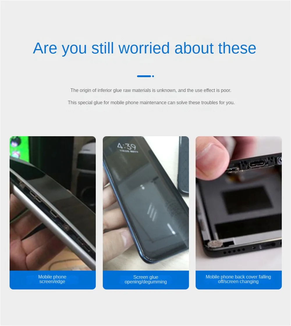 Description Picture 5 of itemE8000 Glues Multipurpose Adhesives Super Glues For DIY Crafts Glass Phone Case Metal Fabric Diamond Jewelry Repair Glues