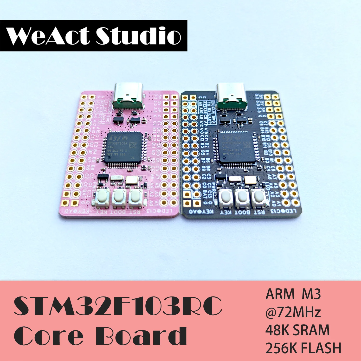 Placa Pequena do Desenvolvimento do Sistema Placa Pequena do Sistema Stm32f103rct6 Braço Stm32 F103rct6 Stm32f103 Stm32f1 - Imagem 5