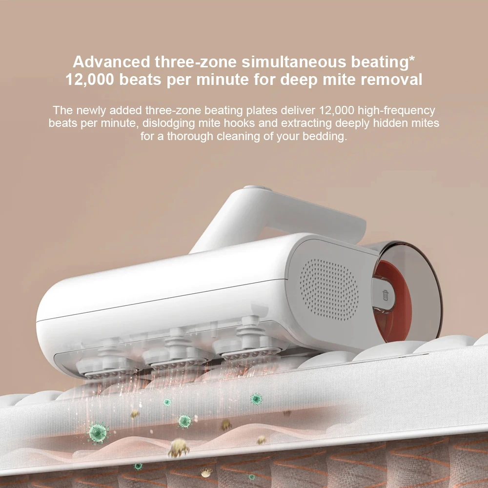 مكنسة كهربائية XIAOMI MIJIA Dust Mite 2، تعقيم بال...
