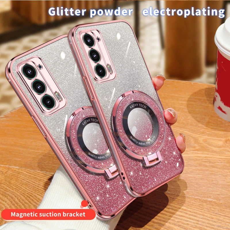 Luxury Glitter Shiny Stand TPU Bumper Phone Case