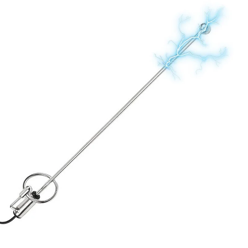 Male Stainless Steel Penis Plug Electric Stimulation Urethral Catheter Bi-polar Electro Shock Metal Cock Ring Dilator Sex Toy silicone urethral dilator urethral dilator
