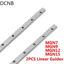 

2PCS MGN7 MGN9 MGN12 MGN15 Linear Guide MGN Miniature Linear Rail Without Slider Block CNC 3D Printer Parts Length 100mm-1000mm