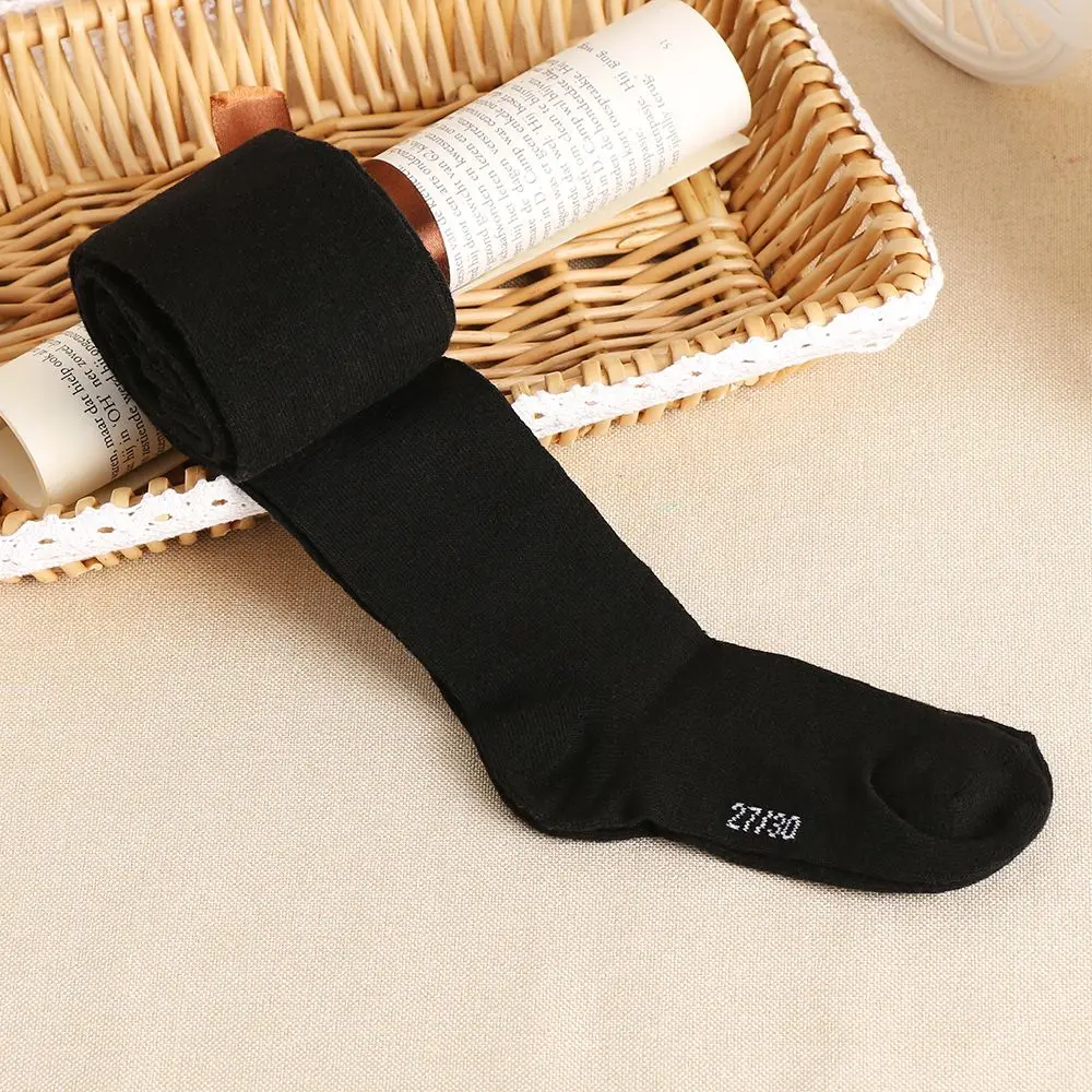 Kids Pantyhose Winter Warm Knitted Tights Baby Girls Cotton Solid Color Soft Clothing for 0-6 Years