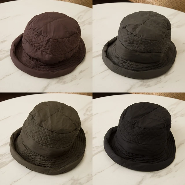 무적의 방풍과 따뜻한 내 머리 | 면화 어부 모자 여성 퀼트 유역 모자 대외 무역을 내려 일본 겨울 퀼트로 수출 주문