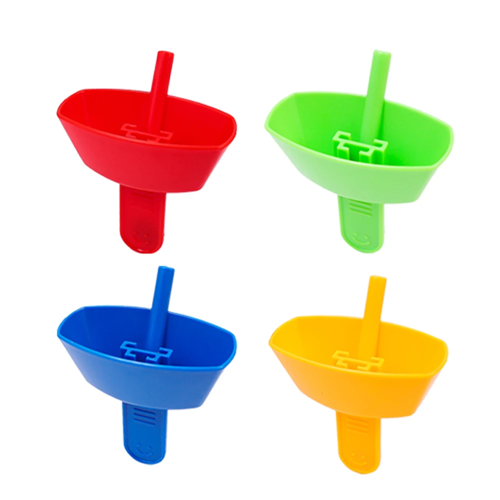 4PCS New Anti-Drip Popsicle Rack Non-drip Ice Rack New Ice Cream Anti-drip Frozen Snack Popsicle with Straw Kids