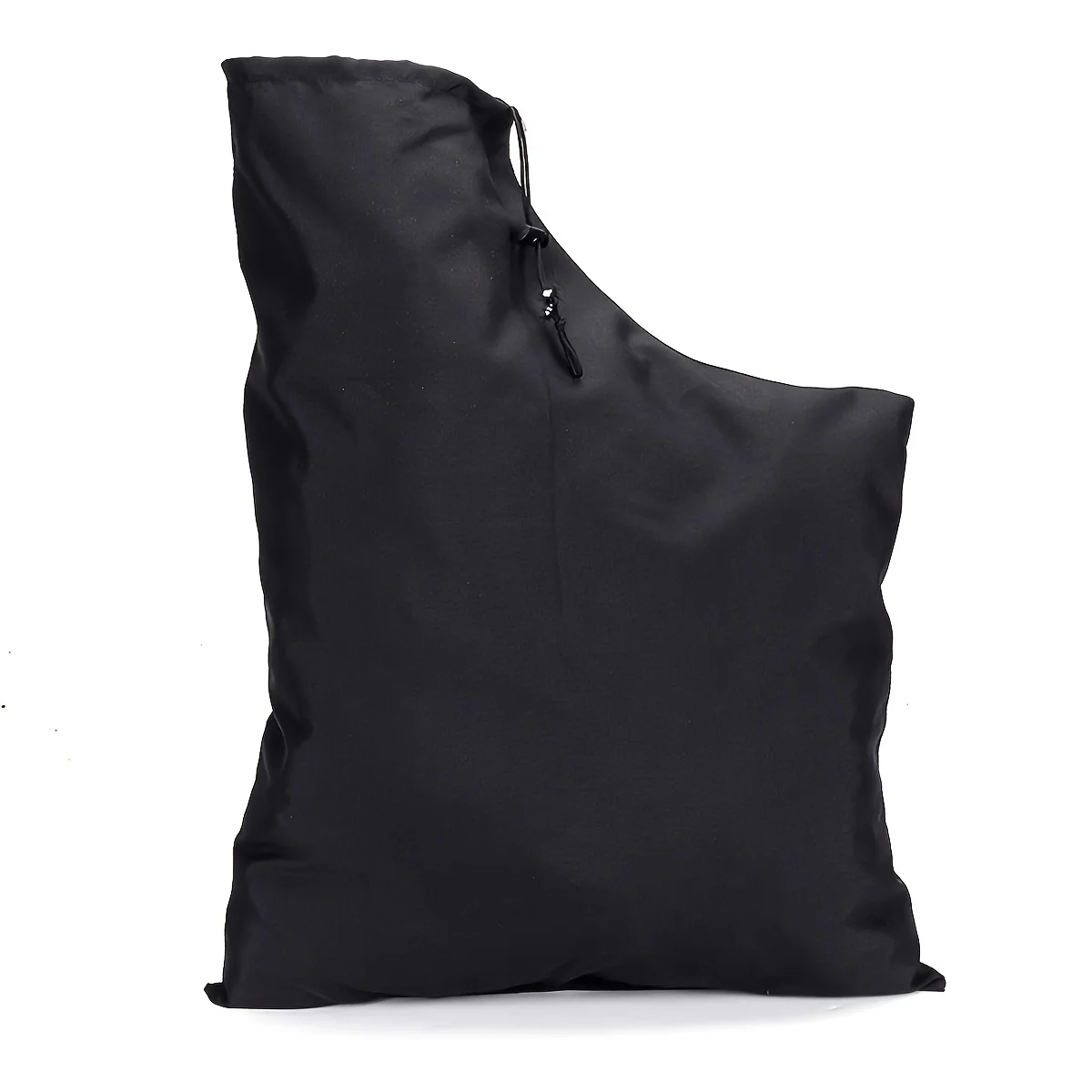 Black outdoor portable vacuum bag with drawstring closure for large-capacity leaf blower storage bag, 1 pc