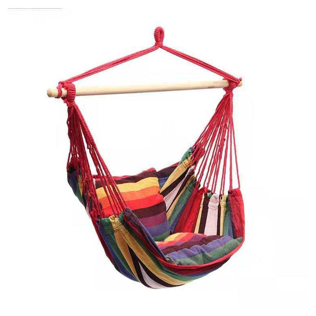 Outdoor Hammock Thicken Chair Hanging Portable Relaxation Canvas Swing Travel Camping Lazy Chair No Pillow