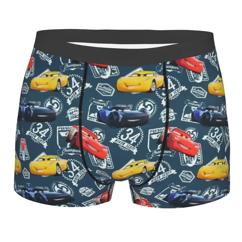 Custom Lightning McQueen Car Collage Boxers Shorts Men's Briefs Underwear Cool Underpants