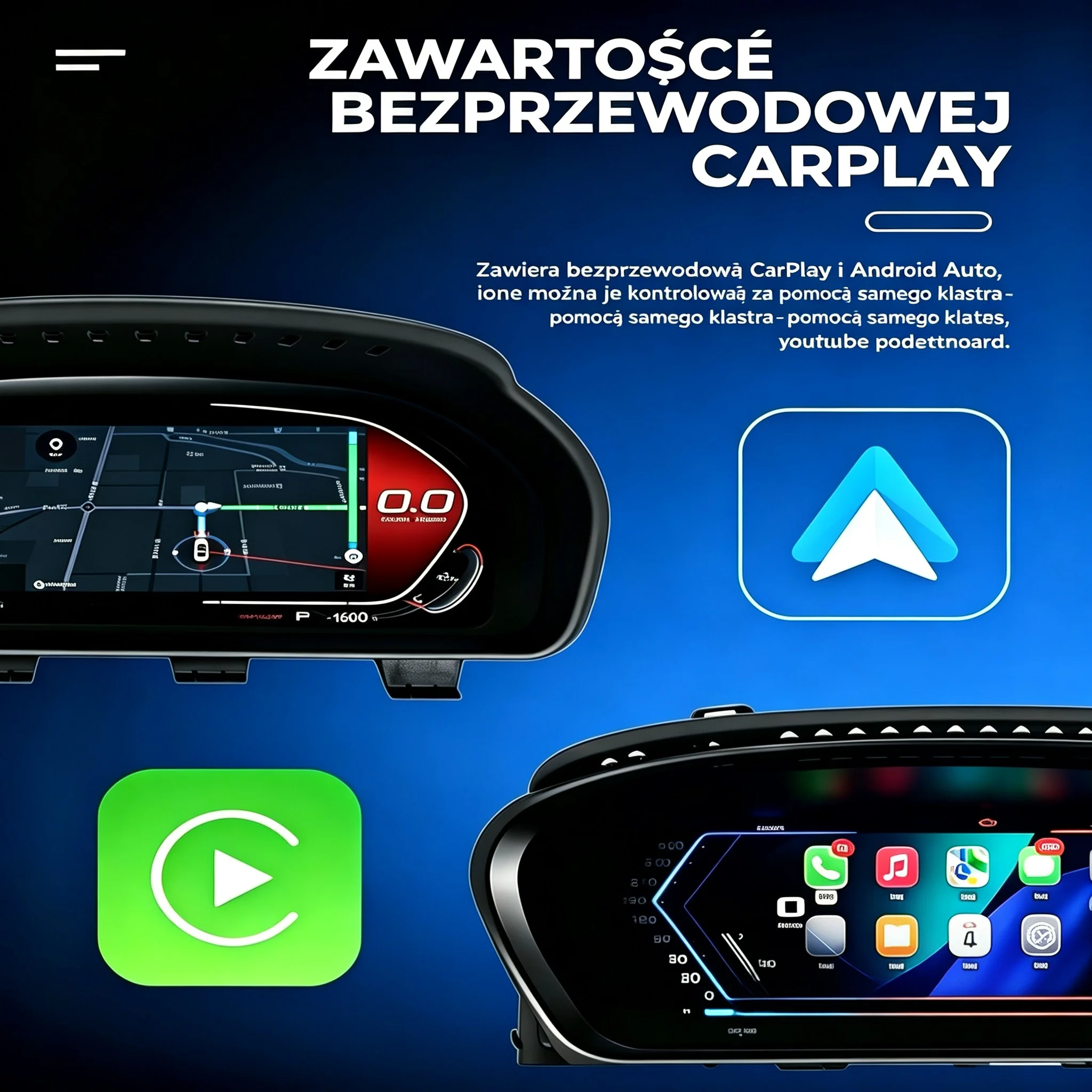 Pantalla LCD Digital para el Tablero de Instrumentos de BMW Serie 3 E90 E91 E92 E93 Años 2005-2012 con Panel de Navegación, Velocímetro, Cabina Virtual 4