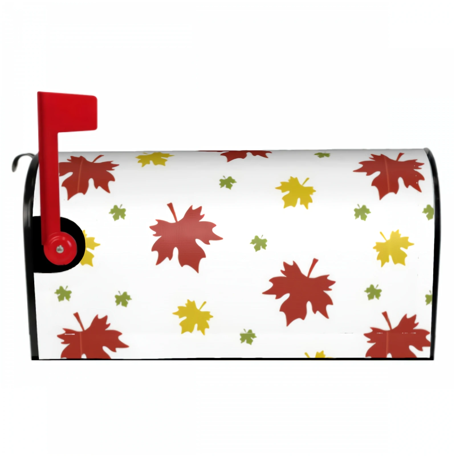 

Fall Autumn Maple Leaf Mailbox Covers Magnetic Orange Yellow Leaves Decorative Mailboxes Wraps Post Letter Box Cover 18x21 Inch