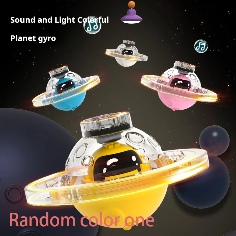 Nuevo juguete giratorio con forma de animal luminoso para niños, juguete giratorio con música, juguete de descompresión, giroscopio musical luminoso