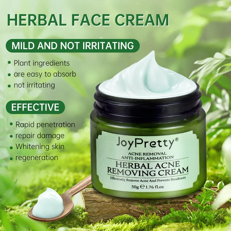 JoyPretty Acne Face Cream Herbal Pimple Scar Removal Shrink Pore Oil Control Moisturizing Facial Cream Acne Treatment Skin Care 1ef722433d607dd9d2b8b7: Asia