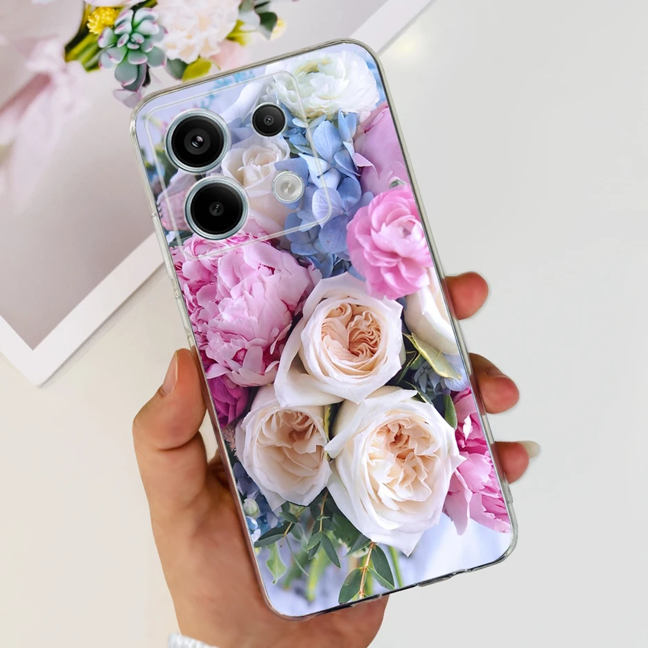 Cute Cat Butterfly Painted Soft Silicone Phone Case