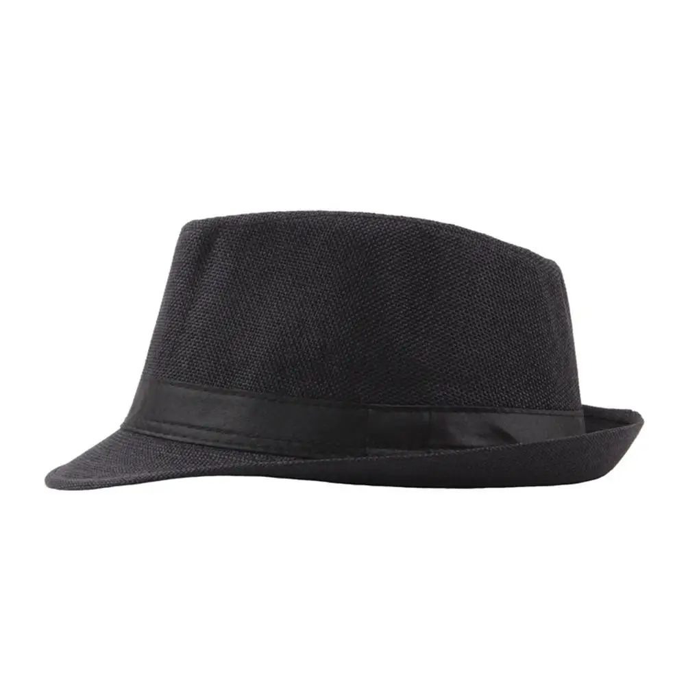 Fedora Hat Sun Protection Hat Fashion Hat Men Wide Brim Sun Jazz Cap Summer Beach