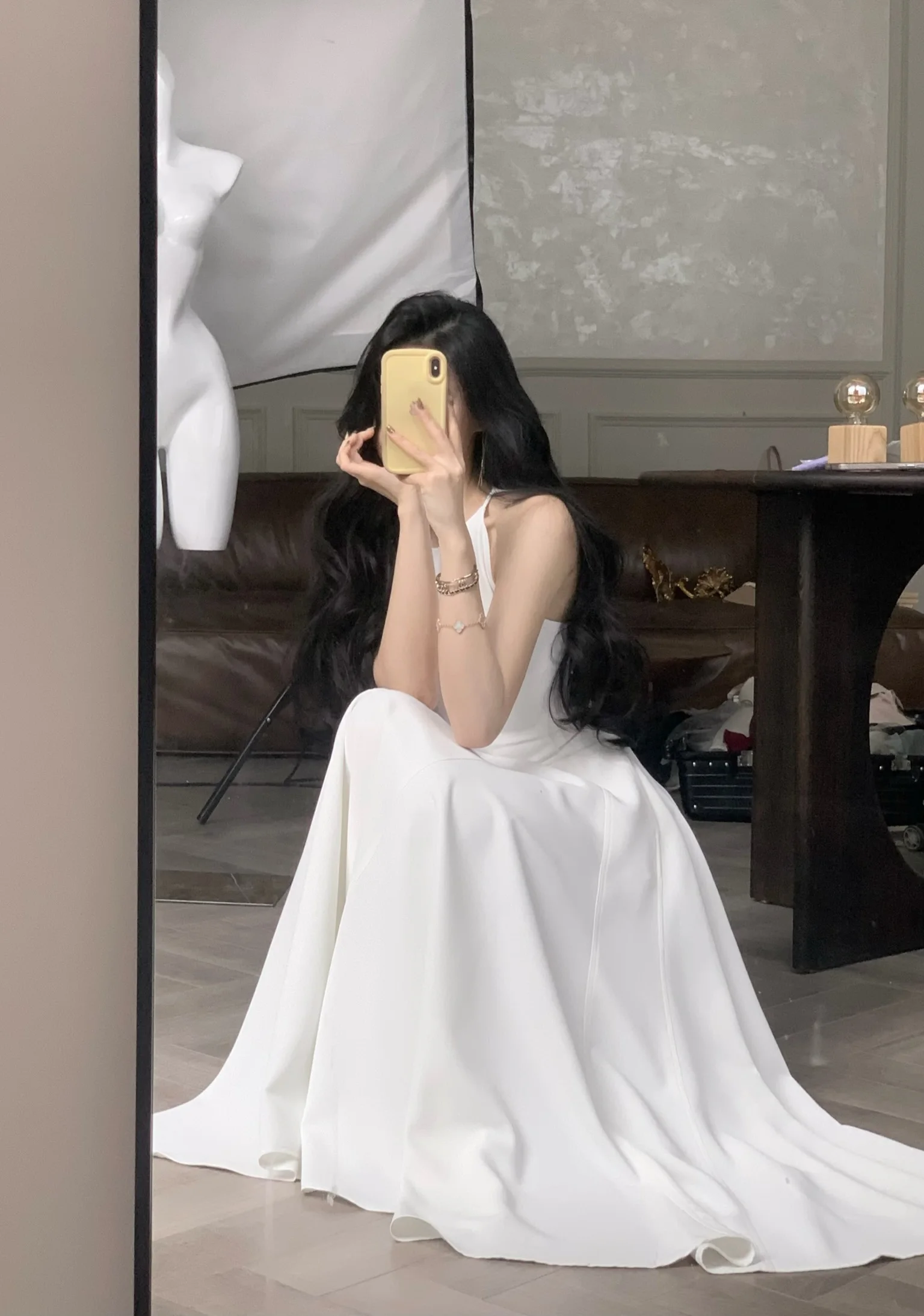 France Vintage Evening Party Long Dresses for Women Solid Sleeveless A-line Princess Wedding Prom Robe New Spring Vestido Mujer
