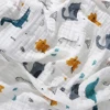 Baby Blankets 6 Layers 100% Cotton Gauze Breathable Infant Wrap Soft Absorbent Newborn Swaddle Blankets Cartoon Baby Bath Towel 5