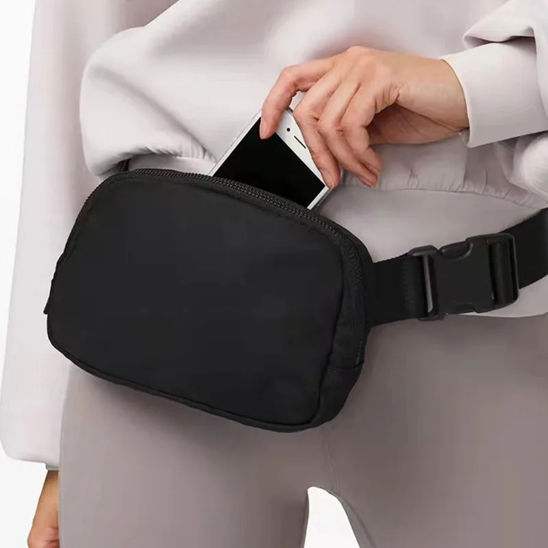 Fashion Casual Men Women Waist Bag Waterproof Portable Pack Zipper Chest Bag Outdoor Sports Crossbody Bag Travel Belt Bag 1