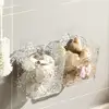 Compact Bathroom Organizer Elegant Bow Decor Bathroom Storage Boxes Set Wall-mounted Shower Caddy Organizer for Cotton Pads 5