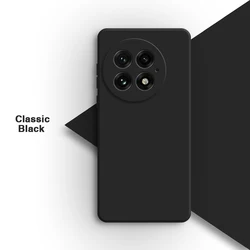 High-Quality Fashion Phone Case - Liquid Silicone with Camera Protection & Soft Flocking Back Cover for OnePlus 13 (Classic Black)