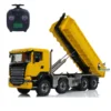 8x8 1/14 RC Hydraulic Dump Truck Metal Roll On Off Full Dumper Car Model with Sound Light 3-speed Transmission RC Toys TH23689 4