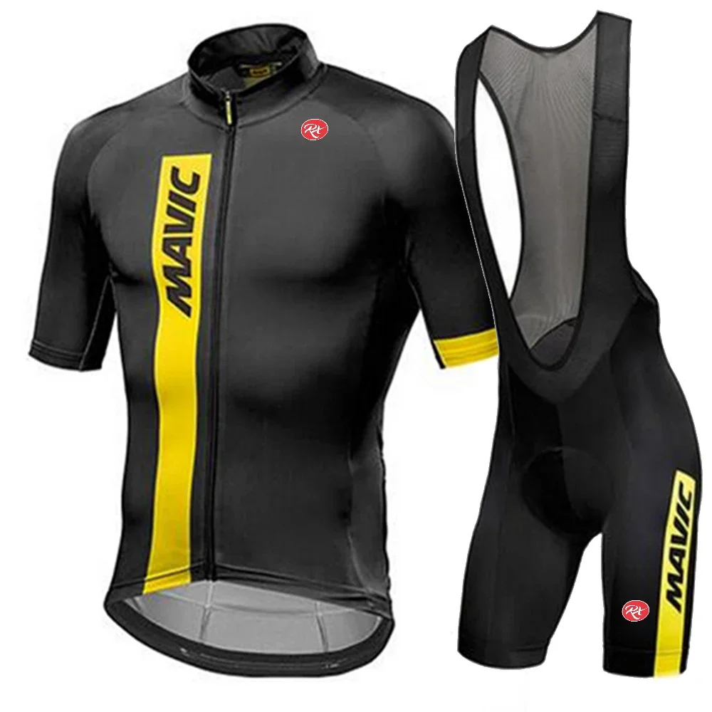 Cycling Jersey Men Summer Anti-UV Cycling Jersey Set Breathable Racing Sport Mtb Bicycle Bike Clothing Suit
