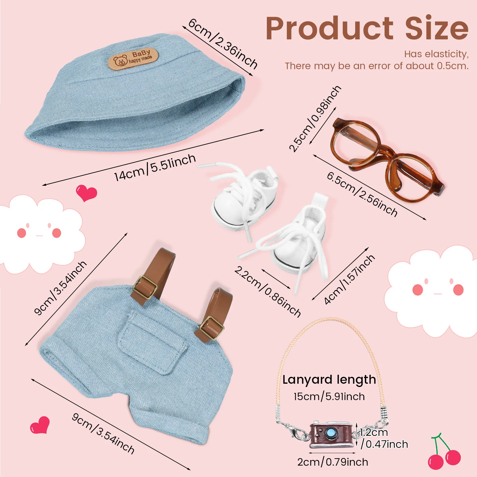 4/5 Pcs Doll Clothes Fashion Dolls Clothing Set Exquisite Dolls Clothing Accessories Kid DIY Toys Present for 15cm and 17cm Doll