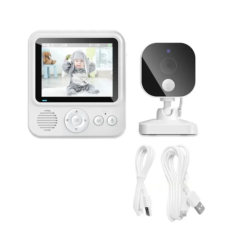 Moniteur vidéo pour bébé, caméra de sécurité sans fil 2.4G, alarme de cri de bébé-ABVP – Image 2