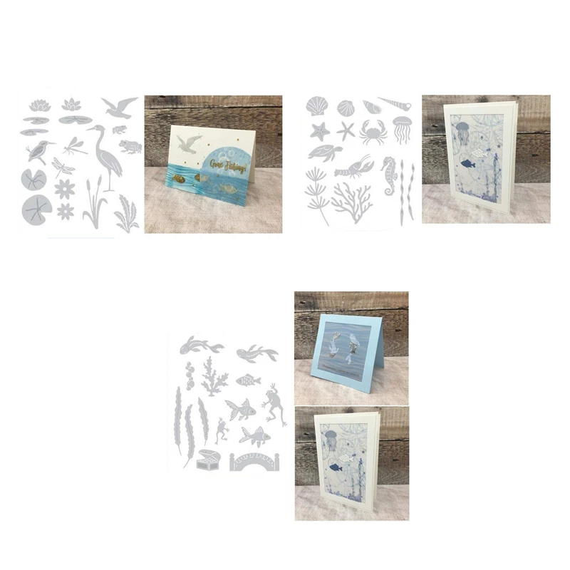 

2022 New Metal Cutting Dies and Scrapbooking For Paper Making Underworld Animals Embossing Frame Card Craft No Stamps