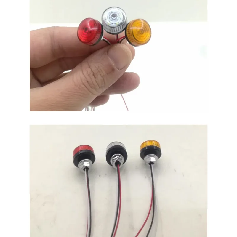 

Plastic LED Rotating Light Police Lamp for 1/14 Tamiya RC Dump Truck SCANIA 770S VOLVO BENZ Actros 3363 MAN LESU Car DIY Parts