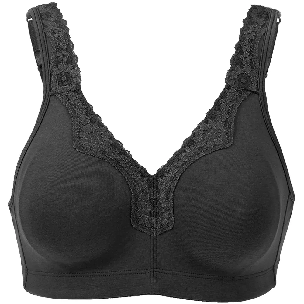 BCHRAYIUP Women's Plus Size Bra Full Coverage Non-Wired Non-Padded Minimizer Cotton Bra 34 36 38 40 42 44 46 48 50 52 ABCDEFG 5