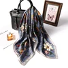Luxury New Printed Scarves Women's Silk Scarf Spring and Summer Floral Decorations Small Neckties Hairbands Bags Wholesale 4