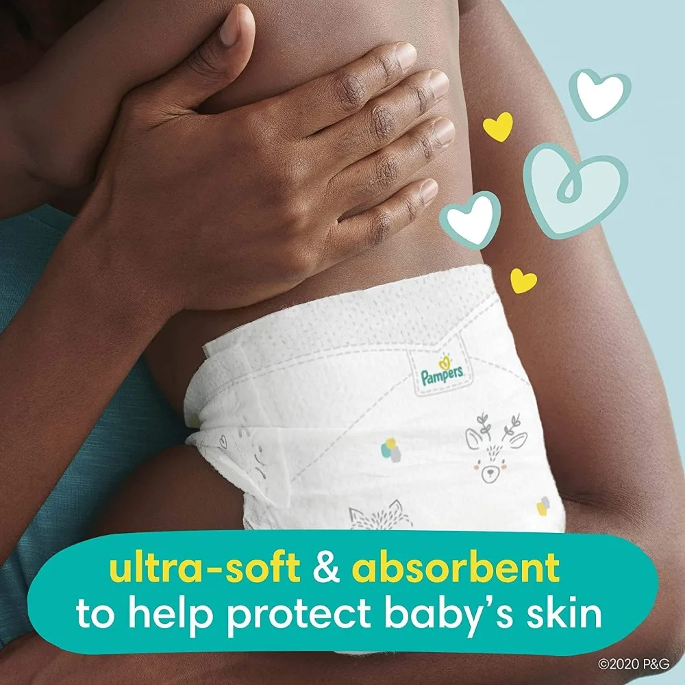 Diapers Size 1, 198 Count and Baby Wipes 2