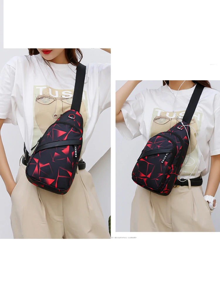 Shoulder Crossbody Bag For Men Short Travel Messenger Chest Bag Light Outdoor Sport Recreation Lovers Single Shoulder Bag
