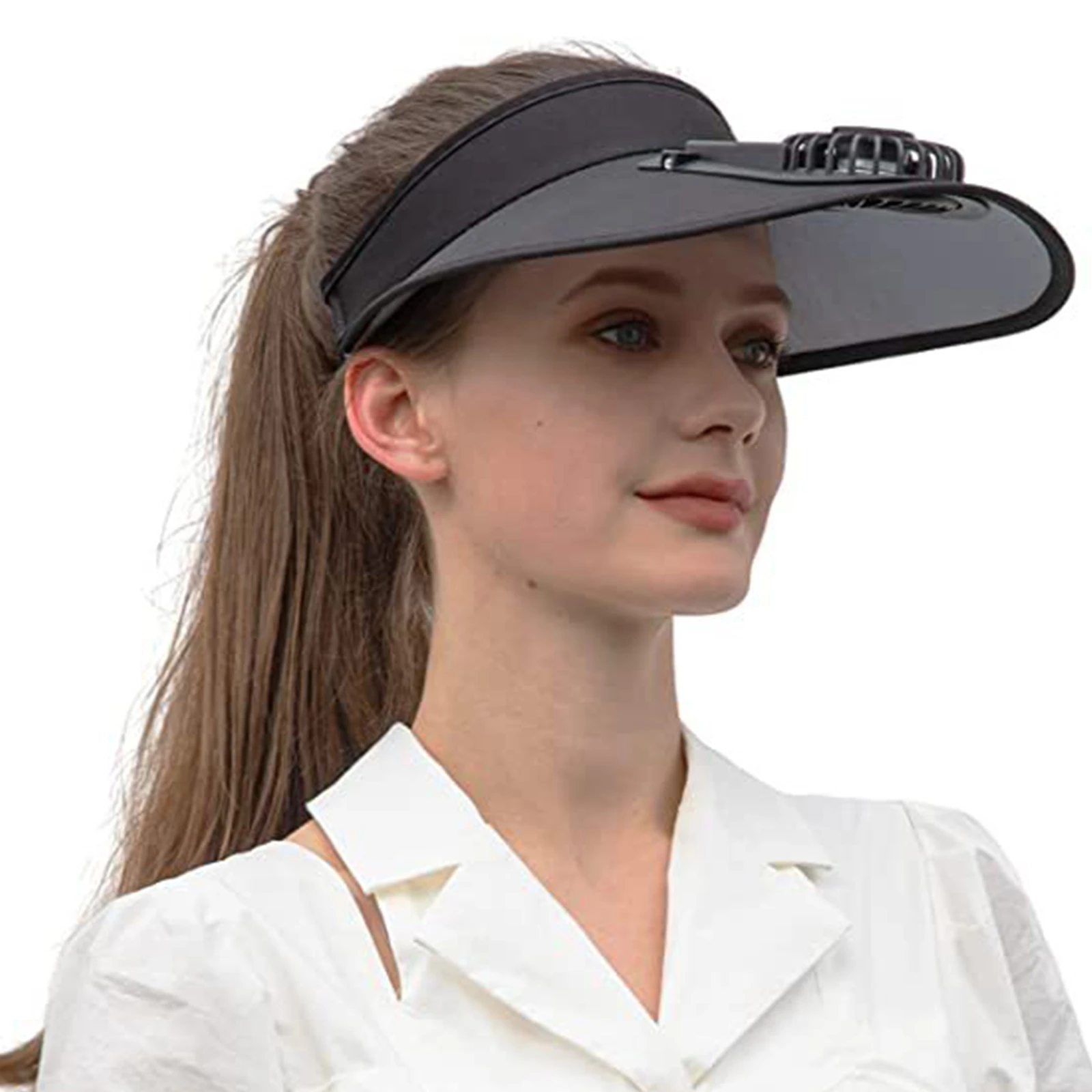 Sunshade Hat With USB Charging Fan Large Brim Hat Anti sunburn Summer