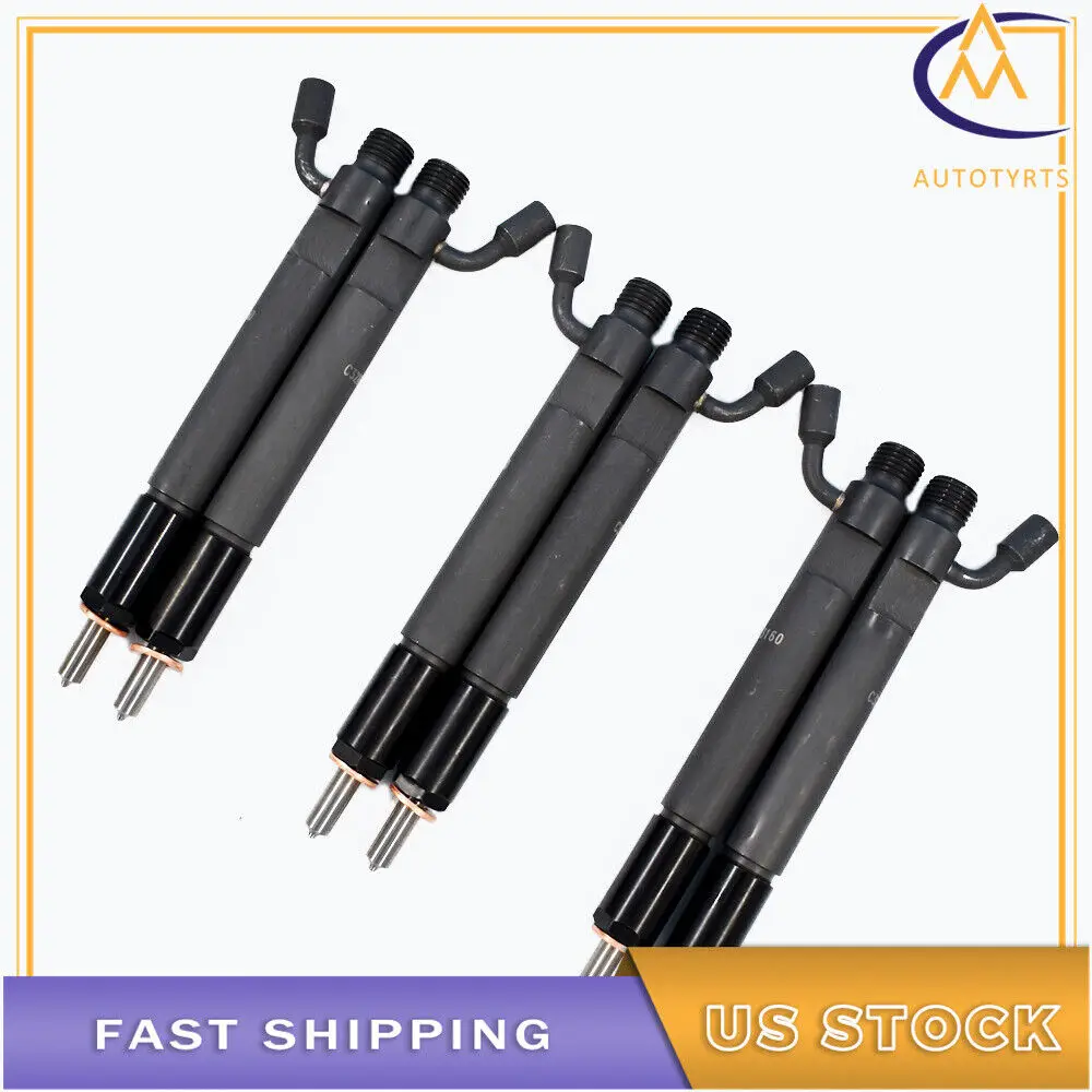 

6Pcs Fuel Injectors 3283160 C3283160 For CUMMINS C8.3L 6C 6CT 6CTA 6CTAA