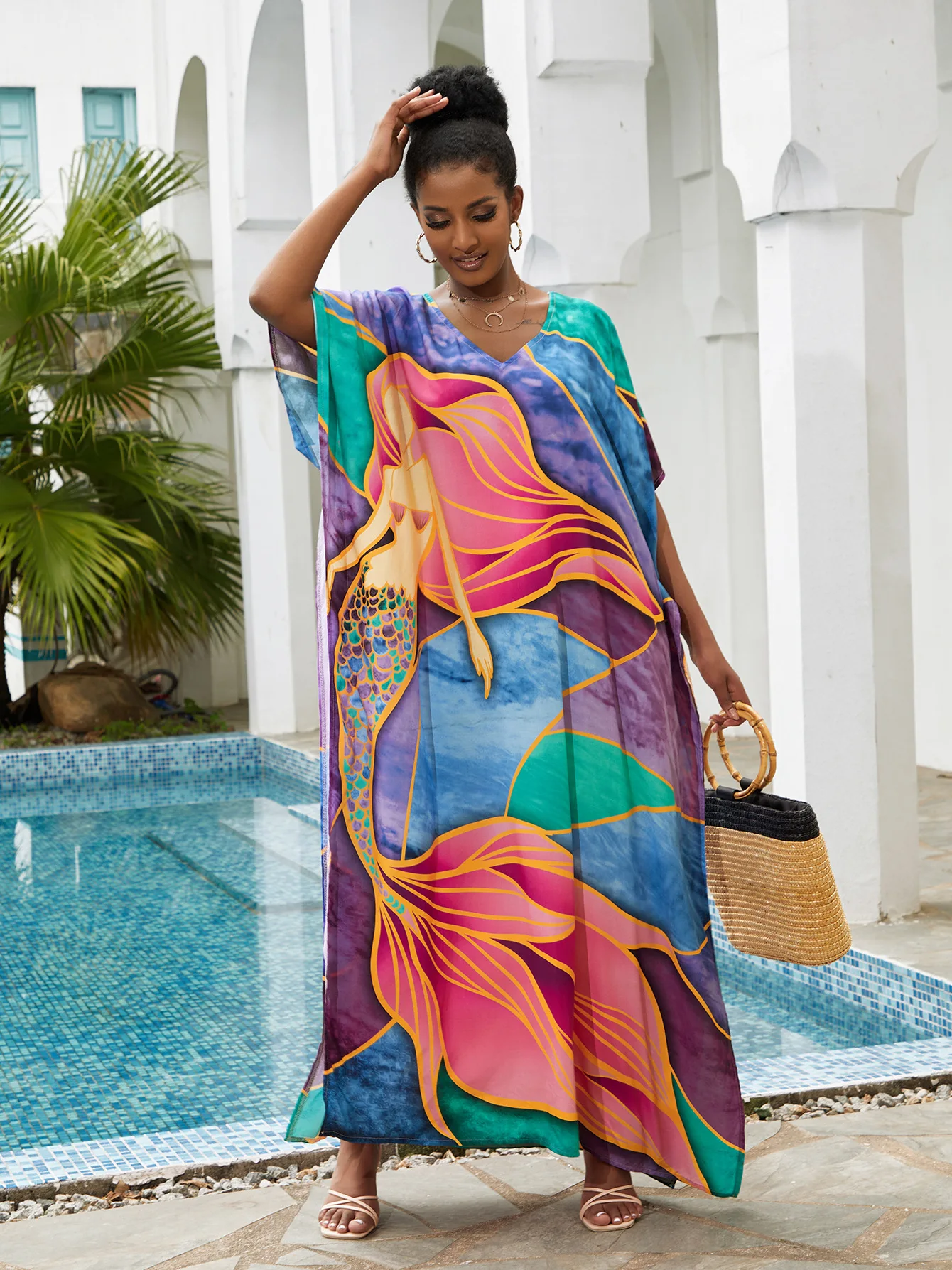 Edolynsa Beach Kaftan Cover Up For Women Plus Szie Moroccan Dress Boho Arabic Dresses Maxi Resort Wear Caftan Loungewear House Wear C033e54d 4e54 4af2 Bbf1 7442a7f2bc2e.c1fd6af0269e0da7ae8446b63ffcf8e5