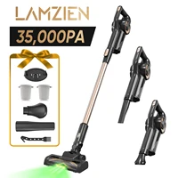 Aspirateur sans fil LAMZIEN V9PRO, autonomie de 35000PA/40 min, filtration HEPA efficace, avec phare LED vert, brosse anti-emmêlement en forme de V pour sols durs, tapis et poils d'animaux 1