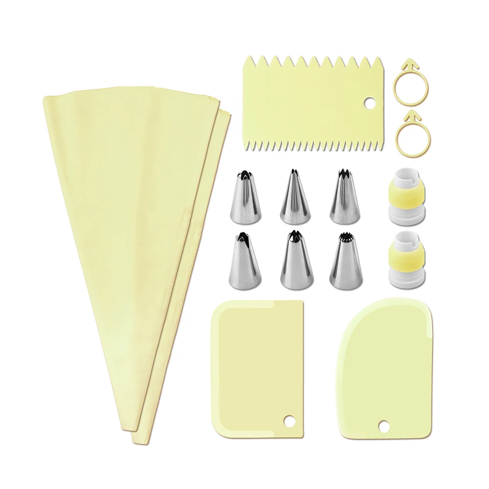 Ultimate 15-Piece Stainless Steel Decorative Nozzle & Baking Tool Set