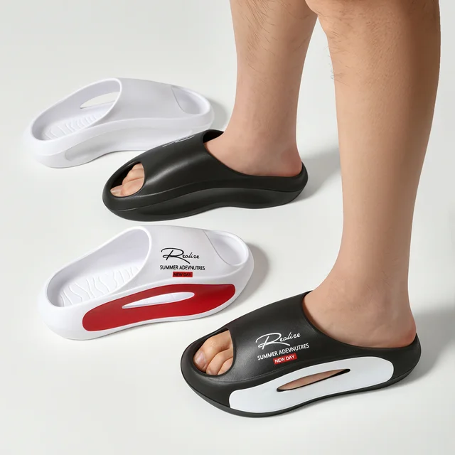 Men's EVA Summer Thong Slippers with Thick Anti-Slip Sole Comfortable Lightweight Sandals for Casual Wear