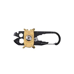 Multifunctional Portable Emergency Survival Tool Keychain (Black)