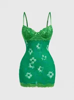 Robes d'été Sexy en dentelle pour femmes, imprimé rétro, coupe cintrée, Style station balnéaire, bretelles Spaghetti, taille haute, dos nu, Mini vêtements 2