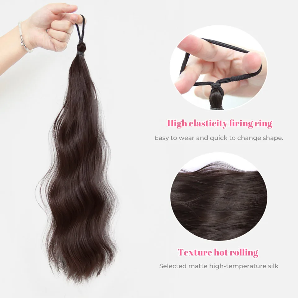 Synthetic Hair Wavy Bun for Women