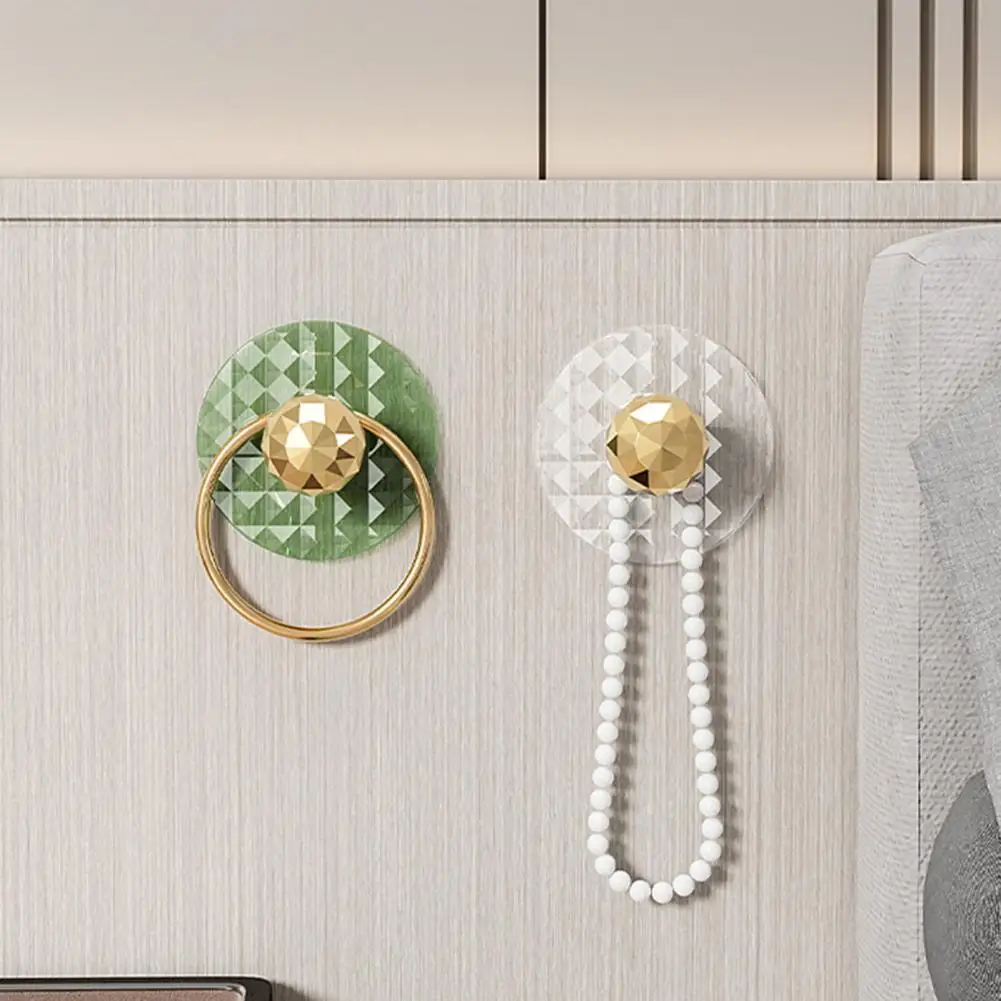 

Easy Installation Wall Hook Durable Strong Wall Hook Effortless Organization 3-piece Light Luxury Adhesive Hook Set for Strong
